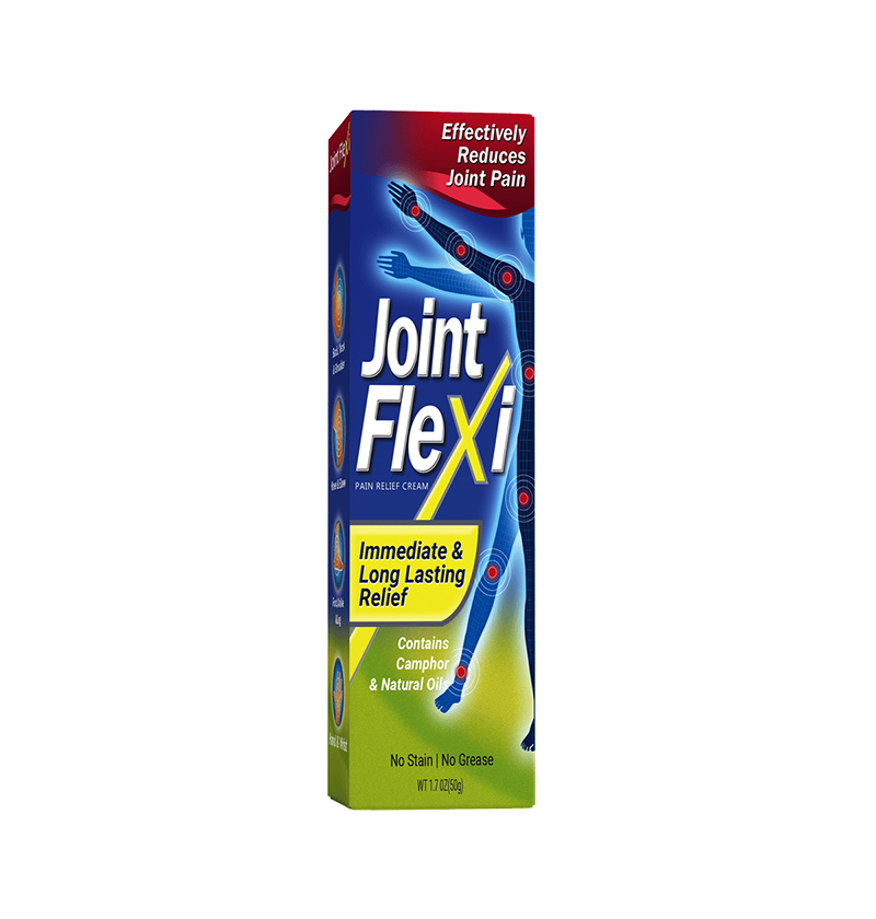 Joint Flexi Pain Relief Cream 1.7 oz carton with camphor and natural oils